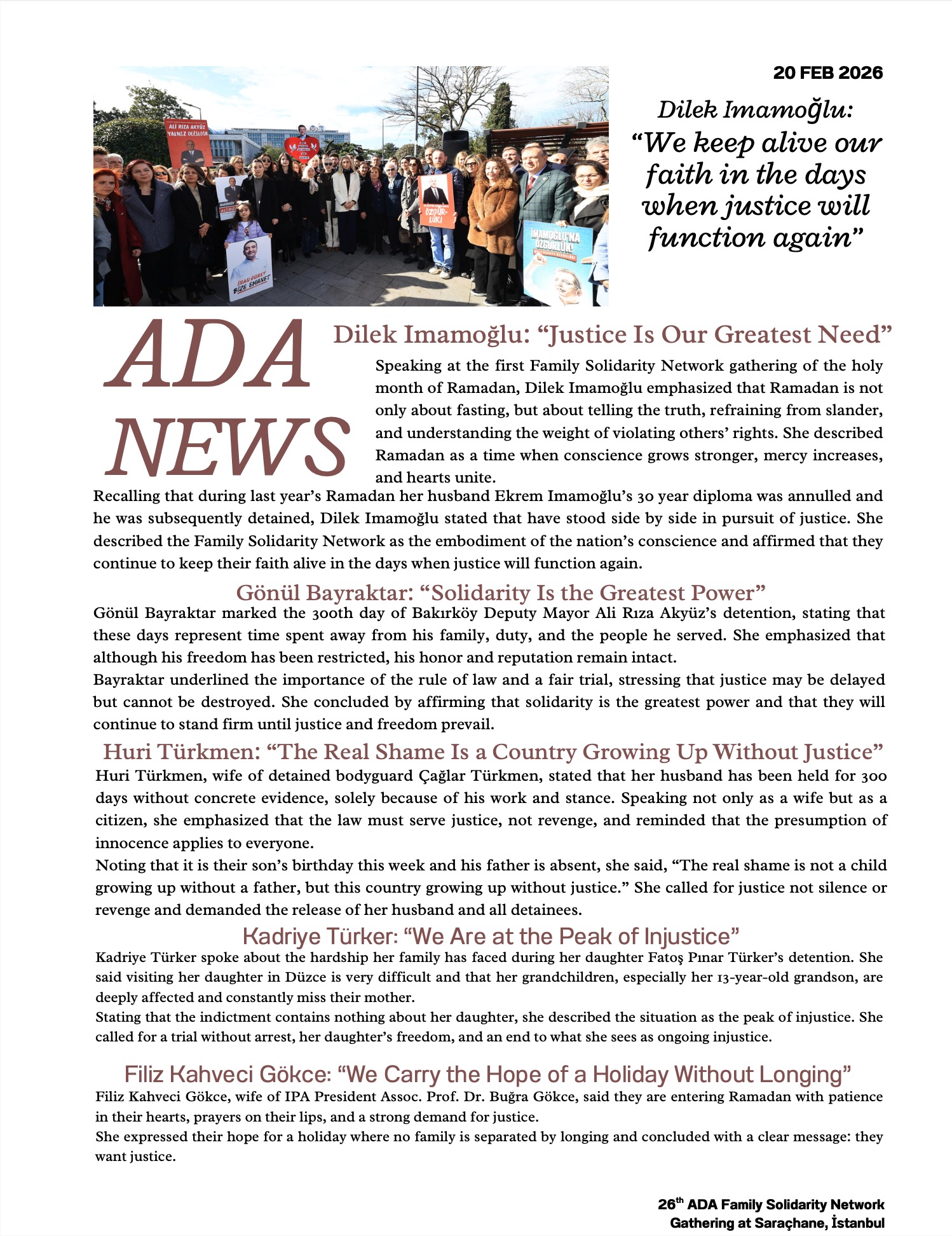 ADA Newsletter