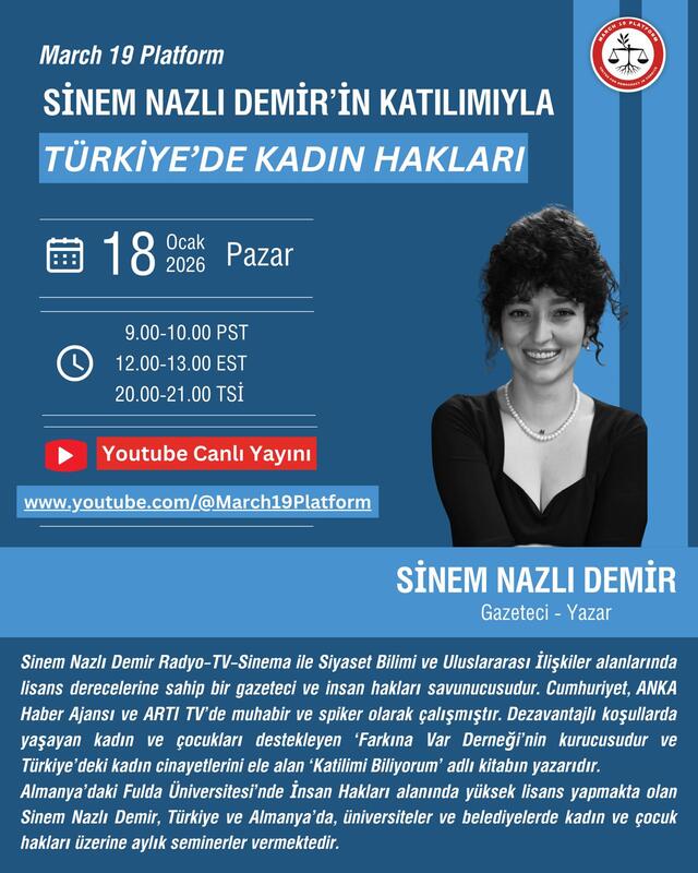 Sinem Nazlı Demir - January 18, 2026