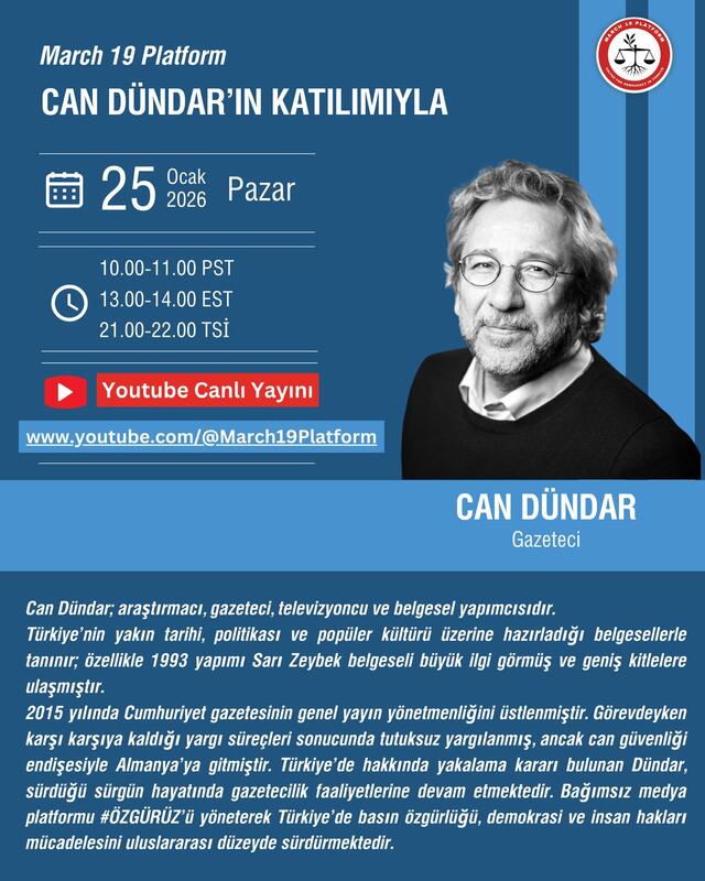 Can Dundar - January 25, 2026