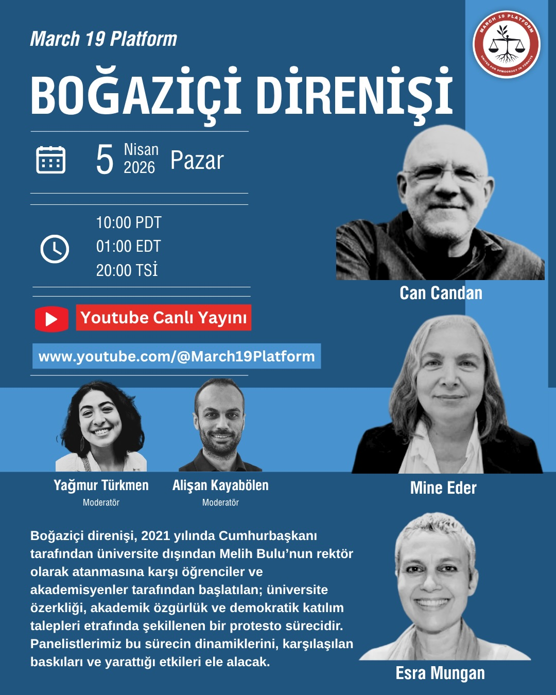 Boğaziçi Direnişi - April 5, 2026